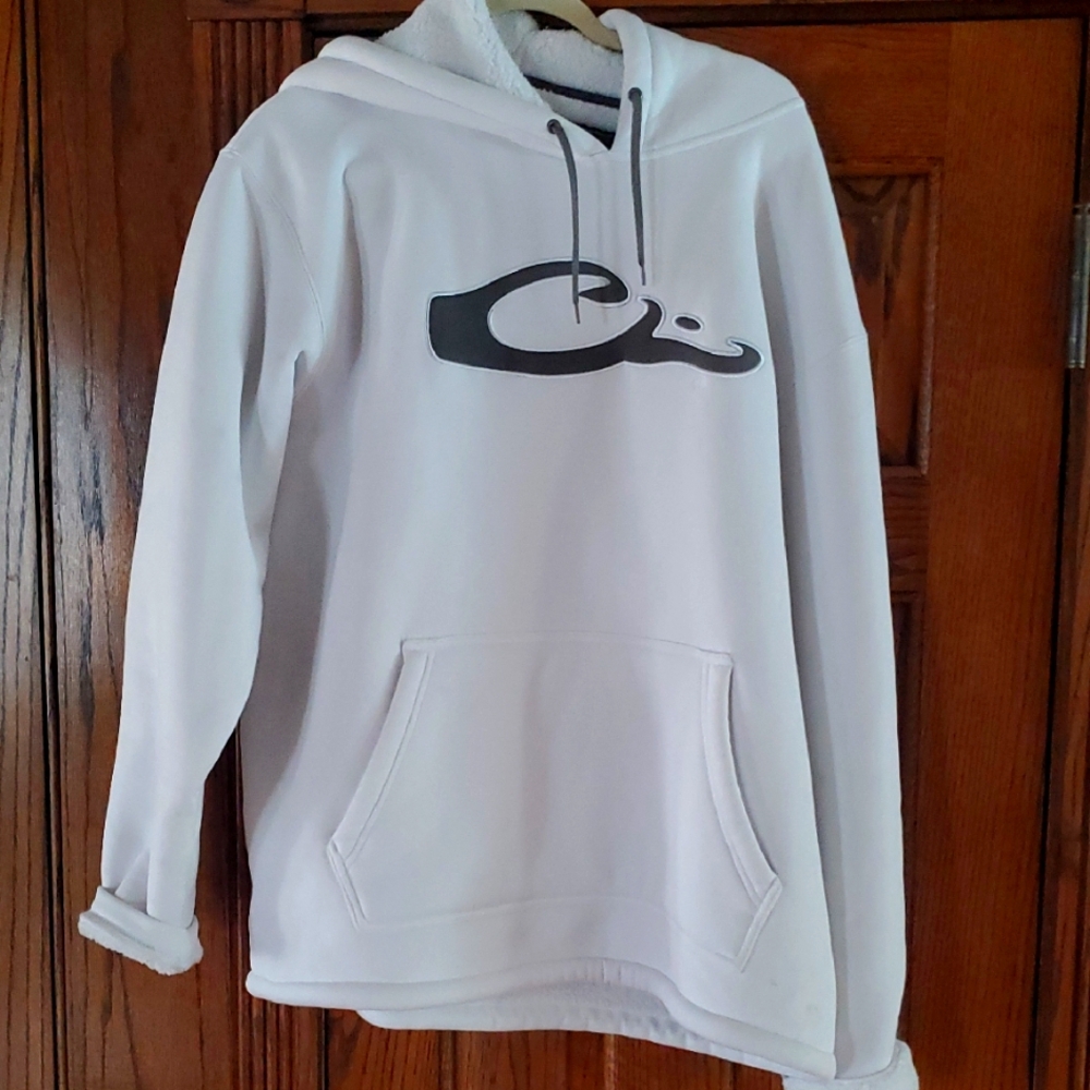 DrakeWhite Hoodie with Grey Logo